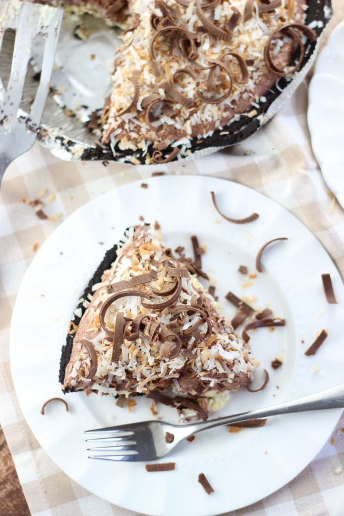 no bake chocolate coconut cream pie 12