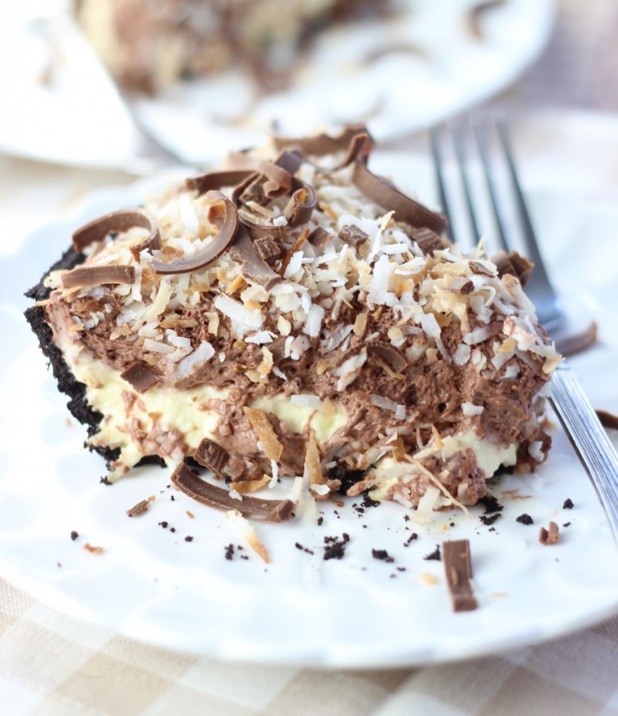 no bake chocolate coconut cream pie 22