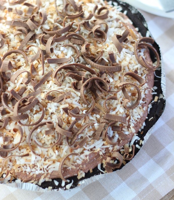 Chocolate Coconut Cream Pudding Pie