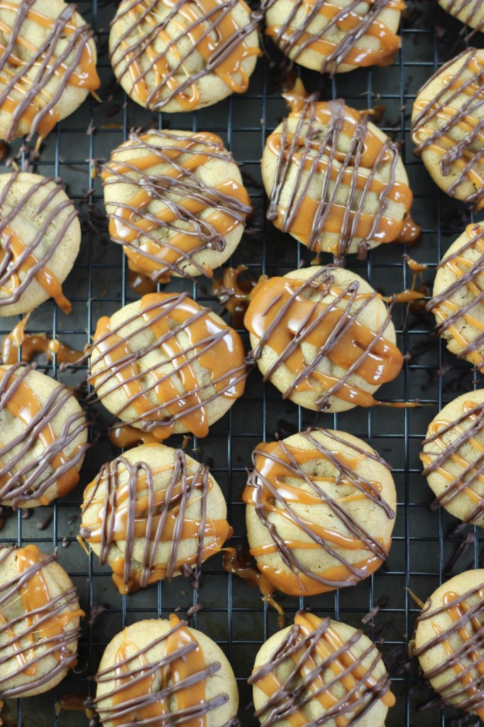 snickers stuffed peanut butter cookies 5