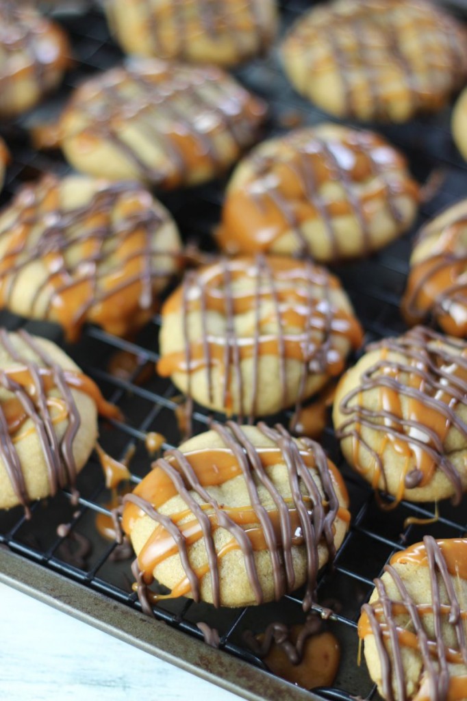 snickers stuffed peanut butter cookies 7