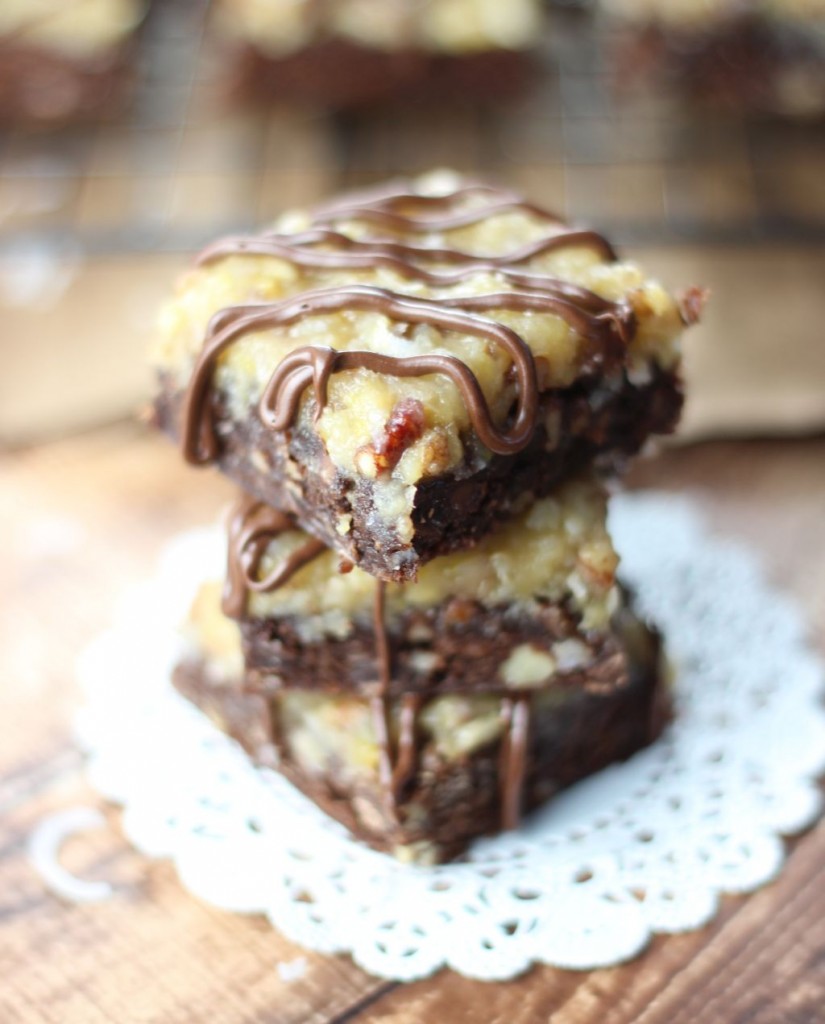 german chocolate brownies 14