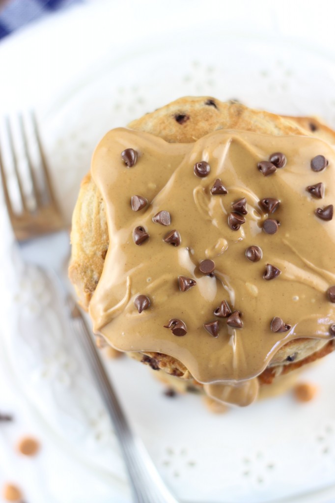 peanut butter chocolate chip pancakes 5