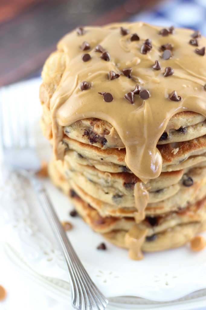 peanut butter chocolate chip pancakes 6