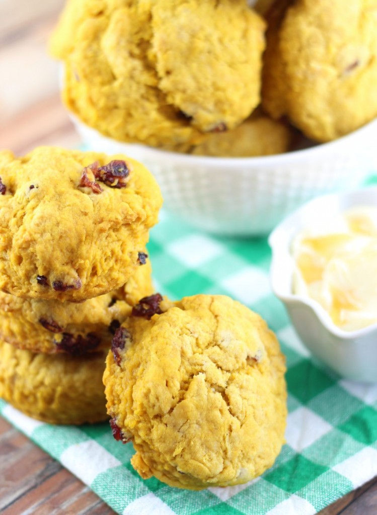 pumpkin cranberry biscuits 5