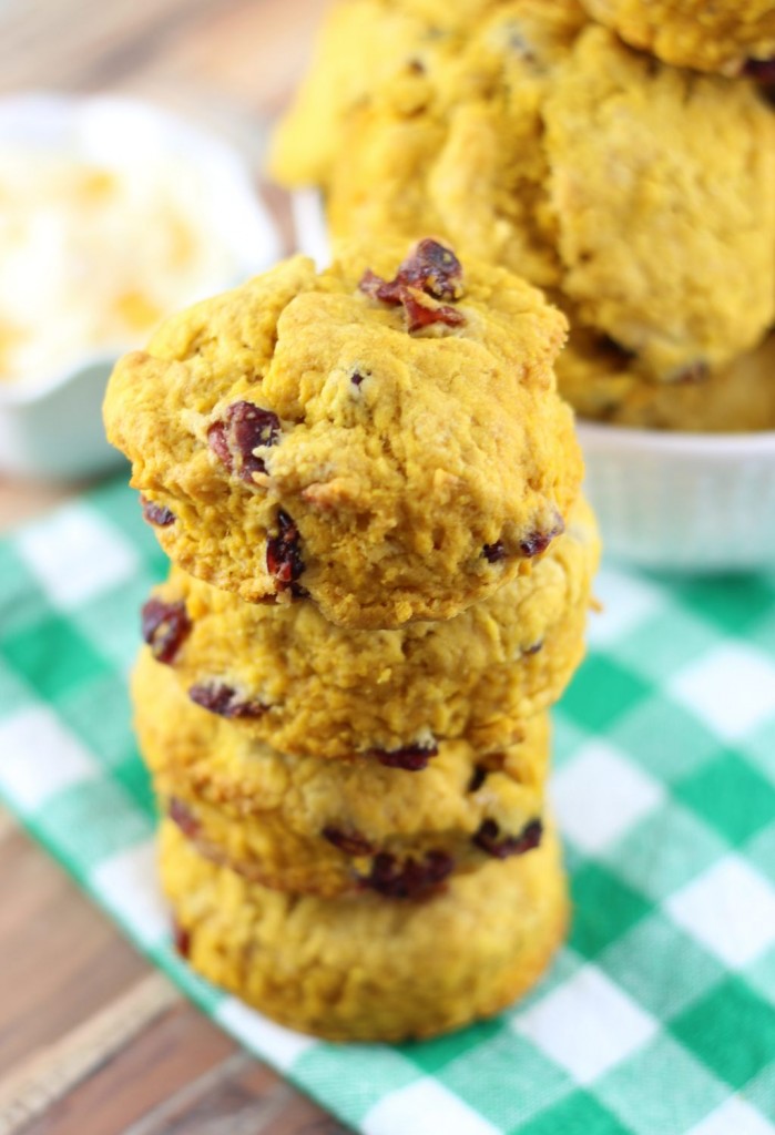 pumpkin cranberry biscuits 7