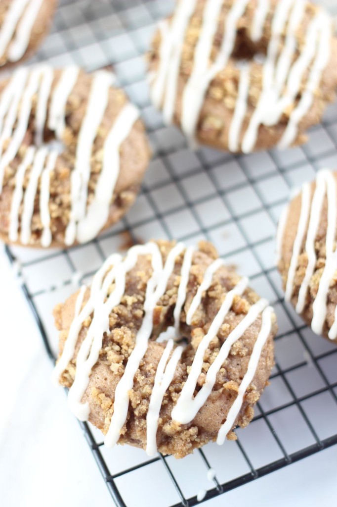 spice cake pecan streusel cake donuts with brown butter icing 17