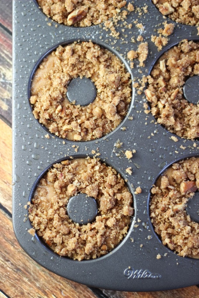 spice cake pecan streusel cake donuts with brown butter icing 2