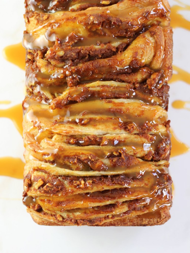 easy pumpkin pecan pull apart bread 13