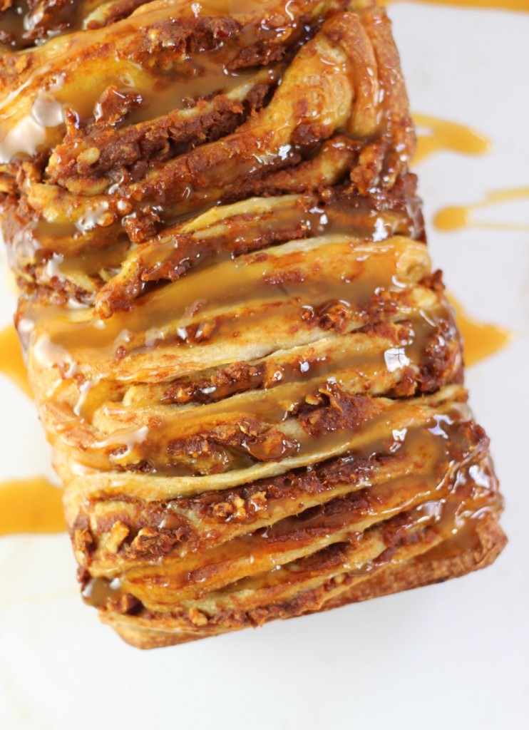 easy pumpkin pecan pull apart bread 9