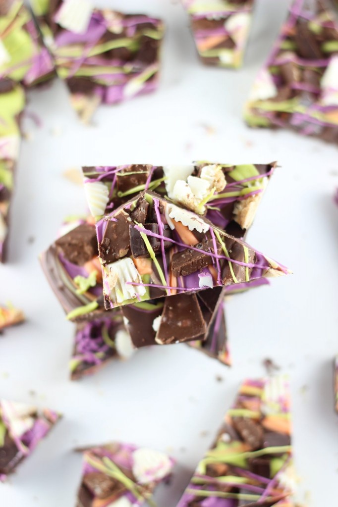 leftover halloween candy bark 28