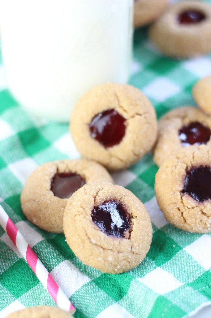 peanut butter & jelly thumbprints 12