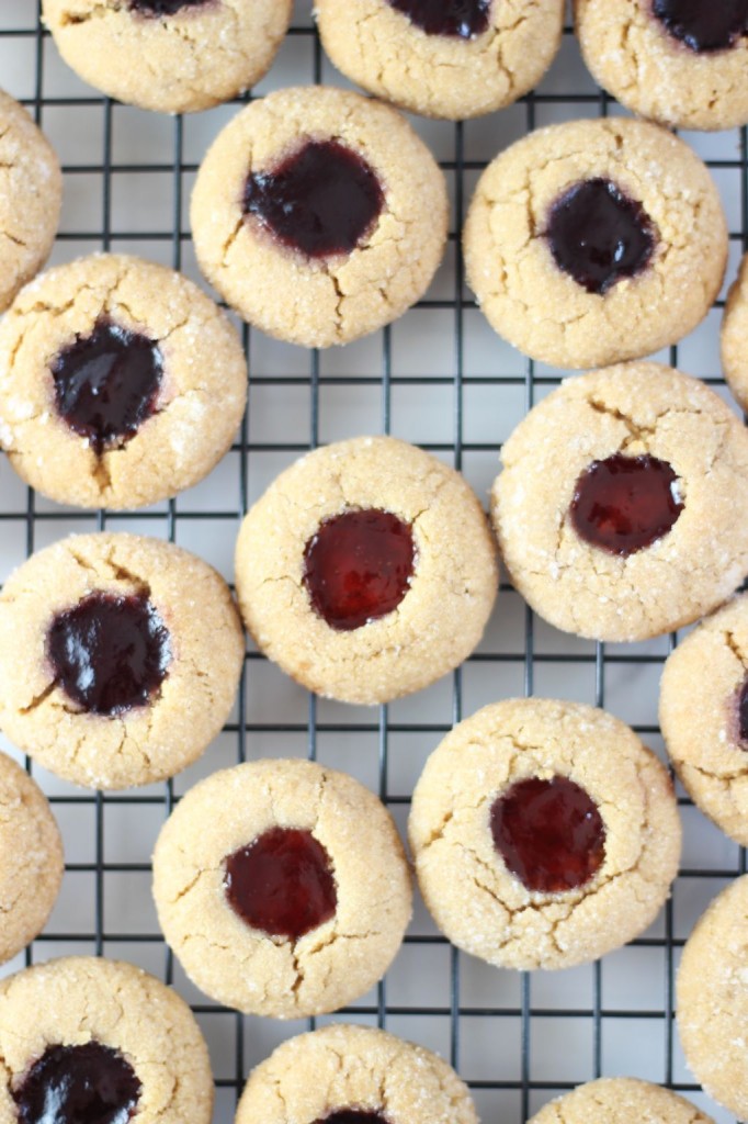 peanut butter & jelly thumbprints 4