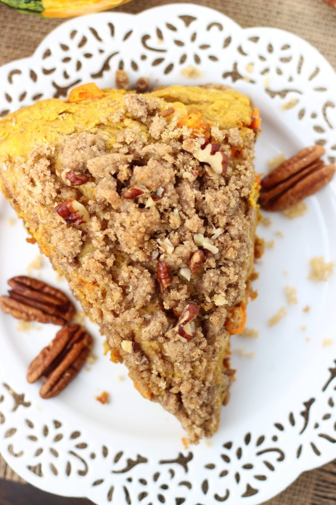 pumpkin pecan scones with brown sugar streusel 14