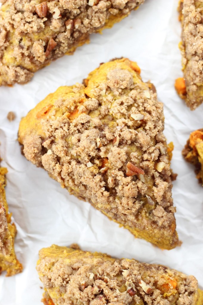 pumpkin pecan scones with brown sugar streusel 18