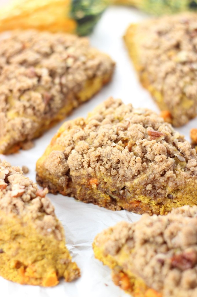 pumpkin pecan scones with brown sugar streusel 21