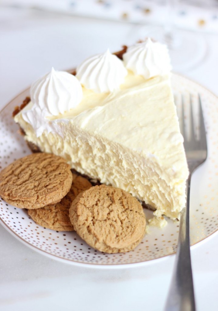 no bake eggnog cheesecake with gingersnap crust 13