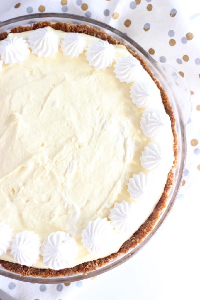 no bake eggnog cheesecake with gingersnap crust 2