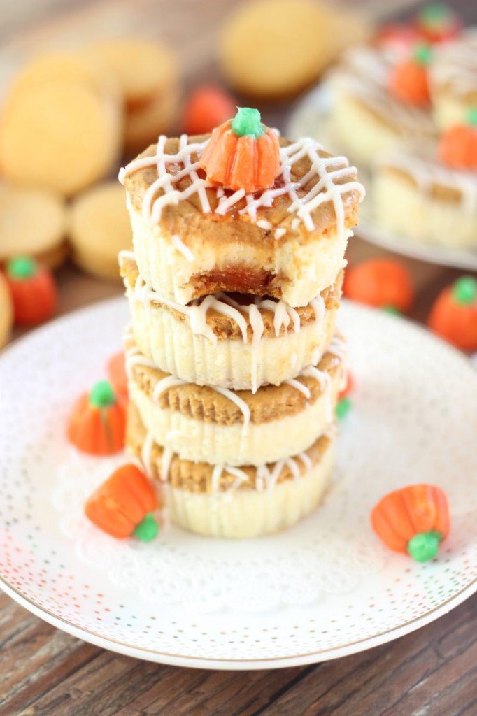 pumpkin spice oreo cheesecakes 12