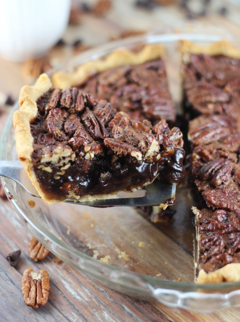 chocolate espresso pecan pie 14