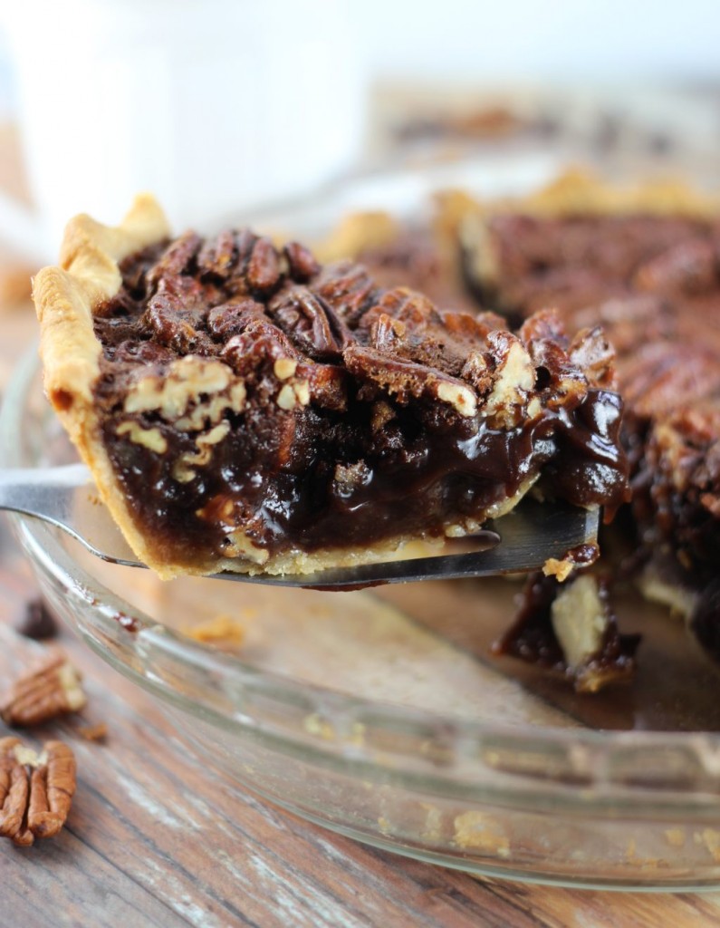 chocolate espresso pecan pie 16