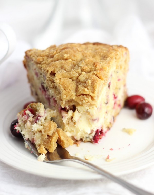 Cranberry Cheesecake Crumb Coffee Cake