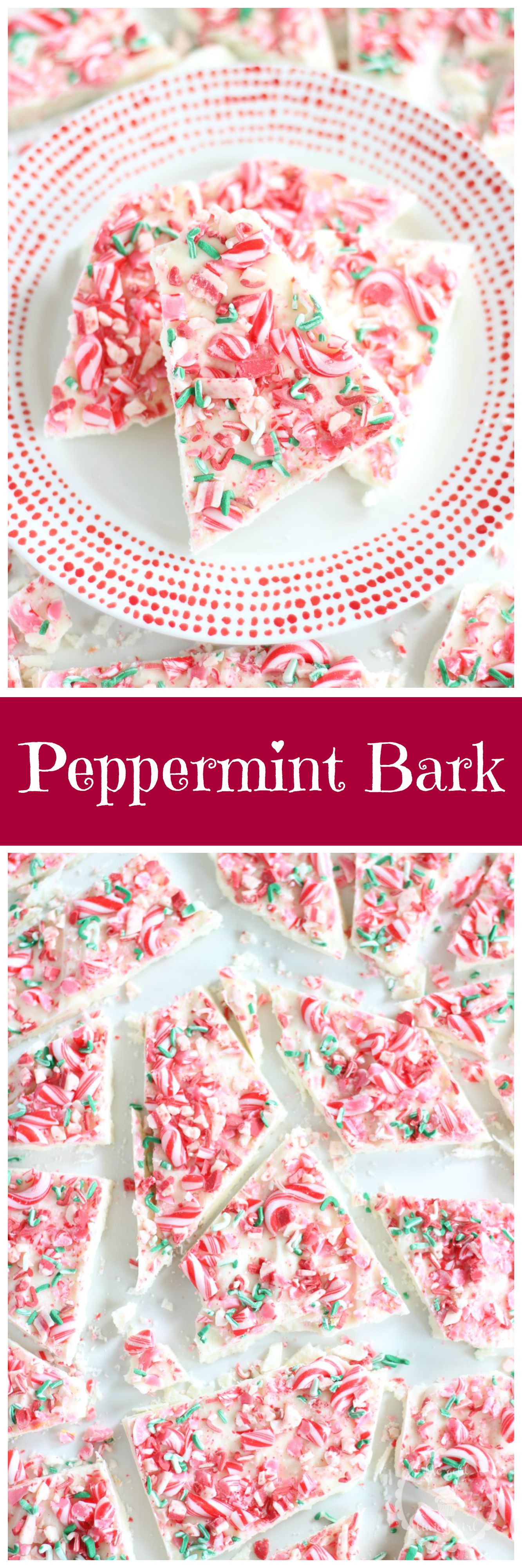 Peppermint Candy Cane Bark