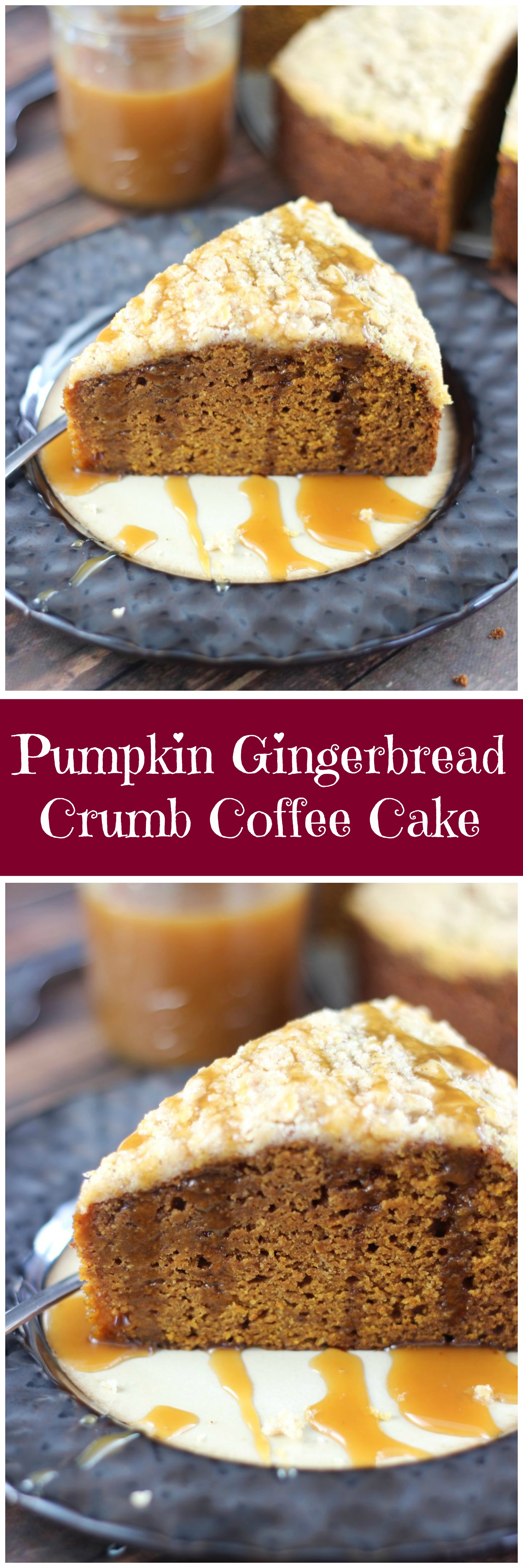 Pumpkin Gingerbread Crumb Coffee Cake