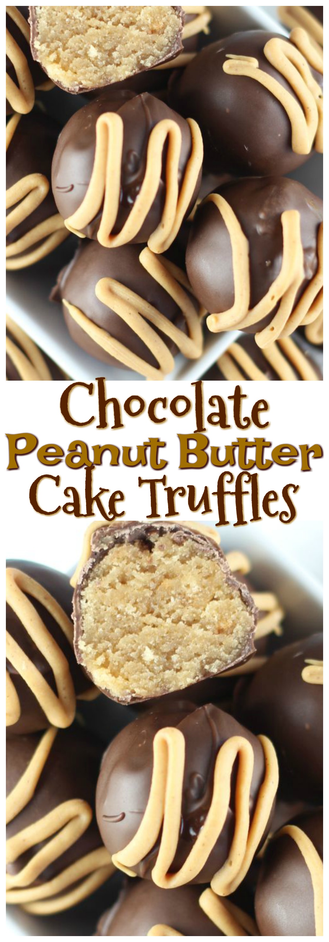 Chocolate Peanut Butter Cake Truffles The Gold Lining Girl