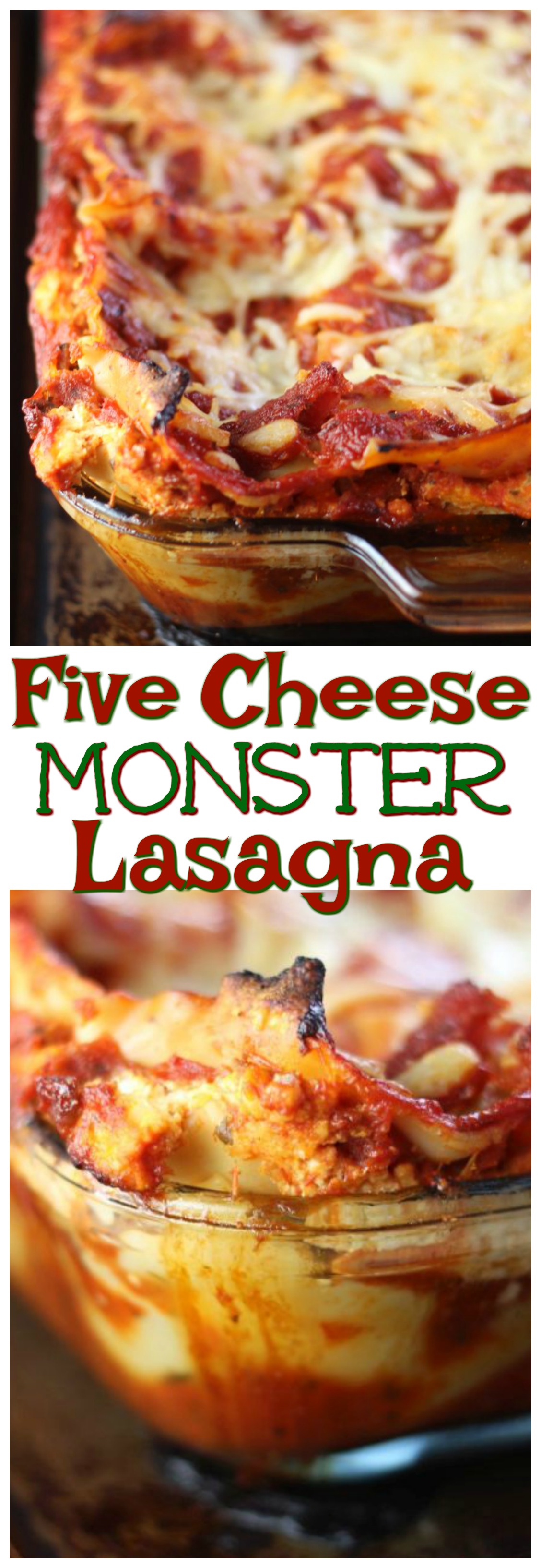 Five Cheese Monster Lasagna - The Gold Lining Girl