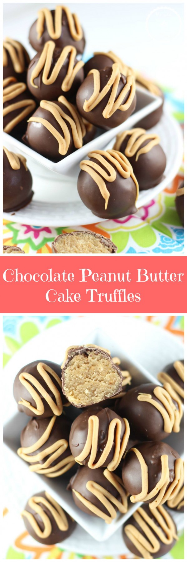 Chocolate Peanut Butter Cake Truffles The Gold Lining Girl
