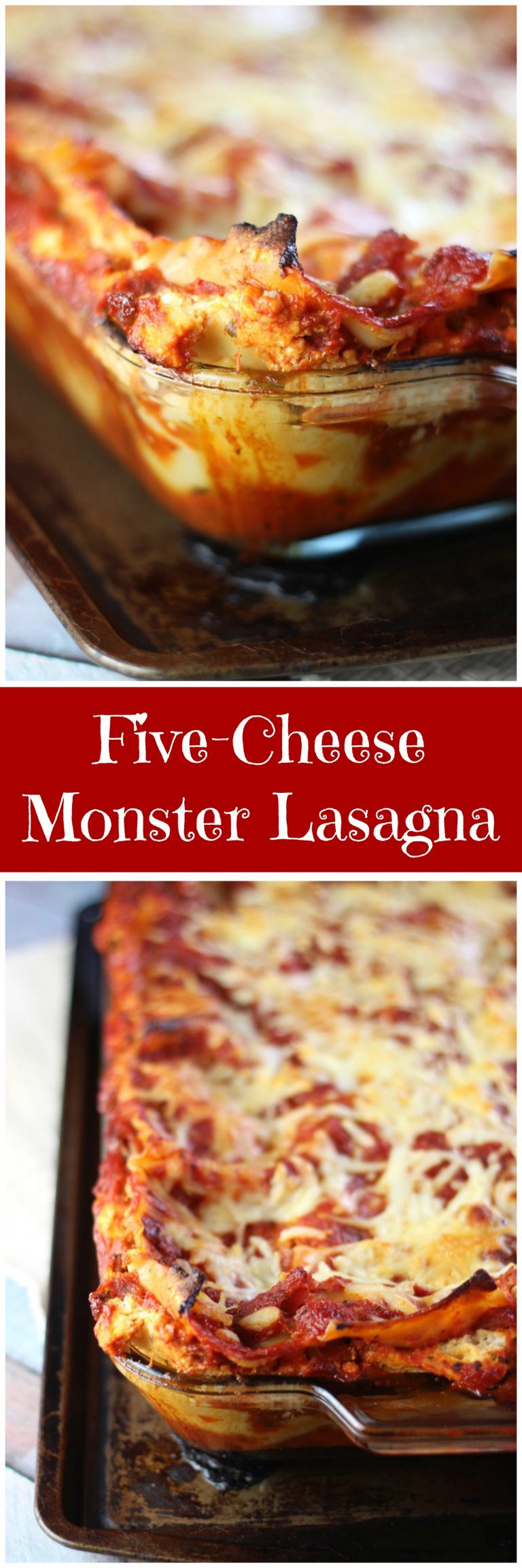 Five Cheese Monster Lasagna The Gold Lining Girl