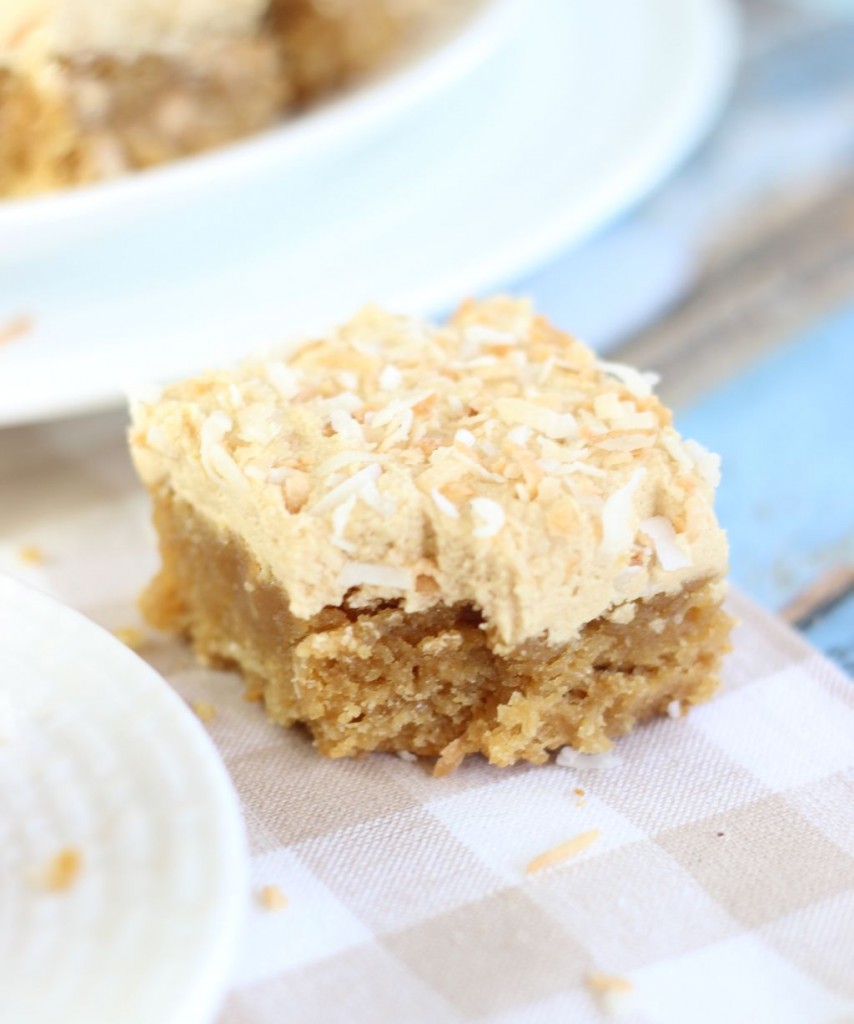 peanut butter coconut blondies 12