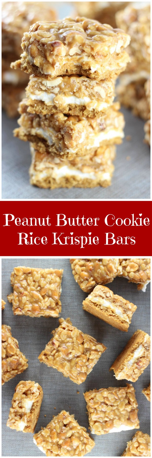 Peanut Butter Cookie Rice Krispie Bars