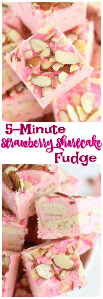 5-Minute Strawberry Shortcake Fudge pin