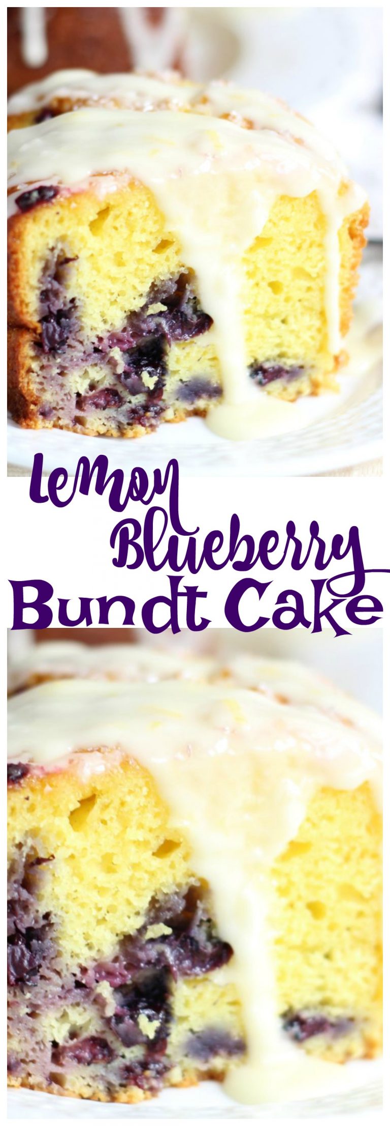 Lemon Blueberry Bundt Cake with Lemon Glaze The Gold Lining Girl