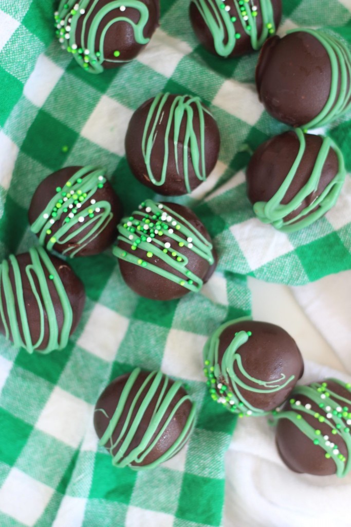 No Bake Thin Mint Truffles 10