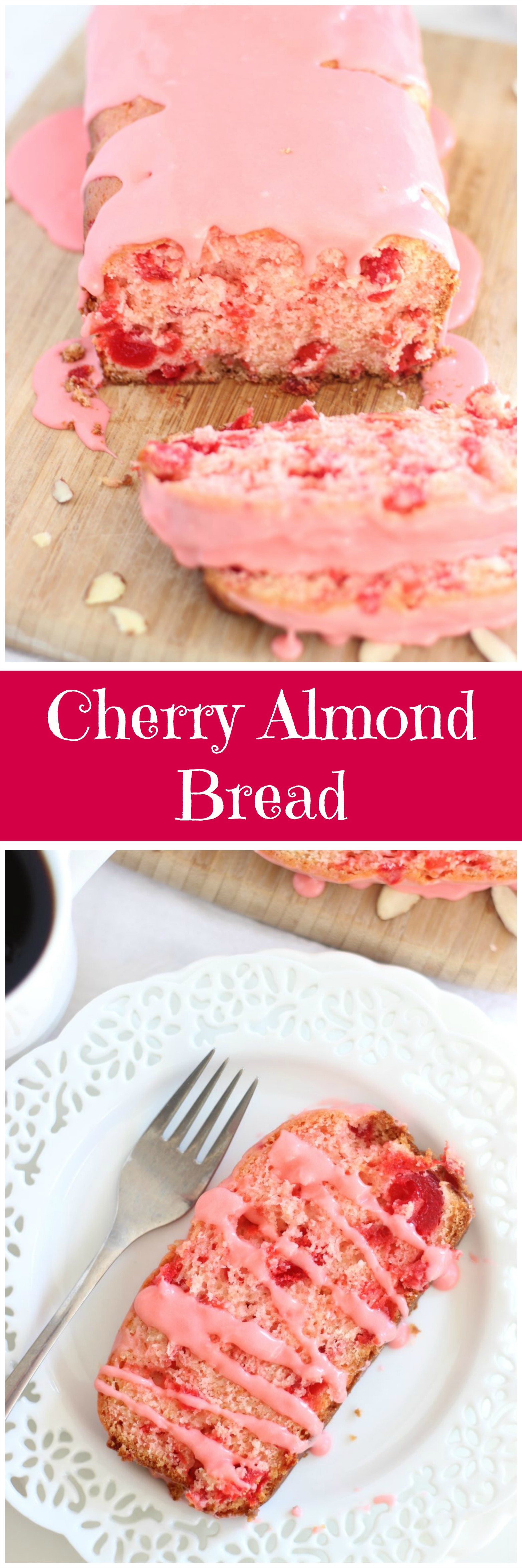 Cherry Almond Bread With Cherry Glaze The Gold Lining Girl 3580