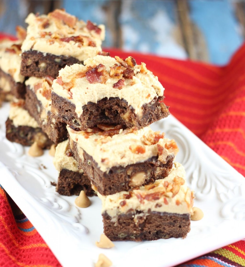 elvis brownies banana brownies with peanut butter frosting and bacon 9