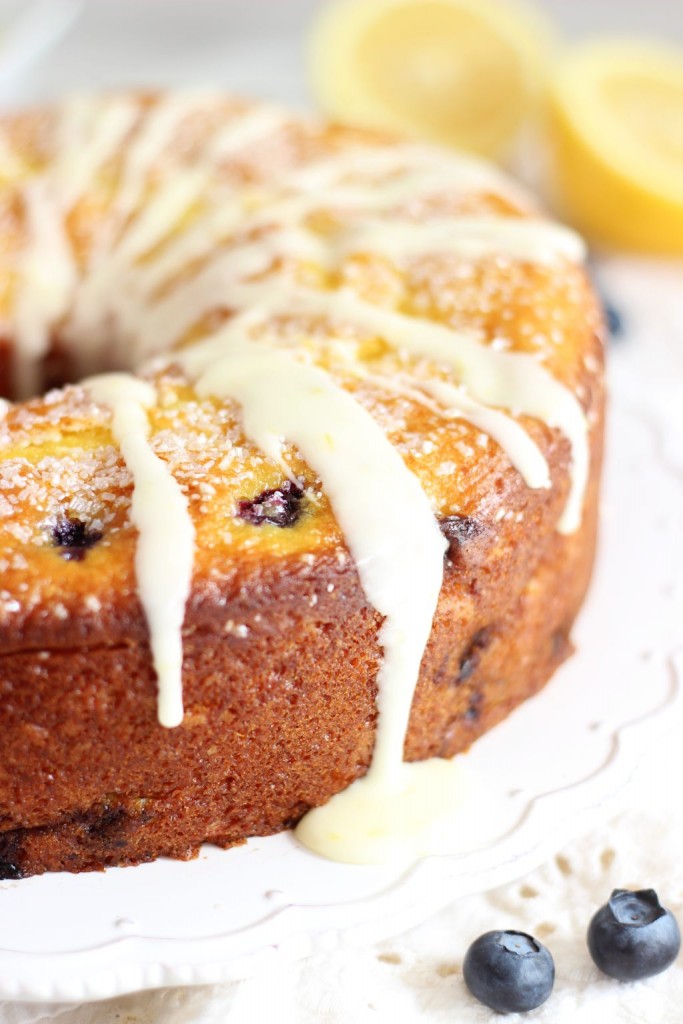 lemon blueberry bundt cake with lemon glaze 15