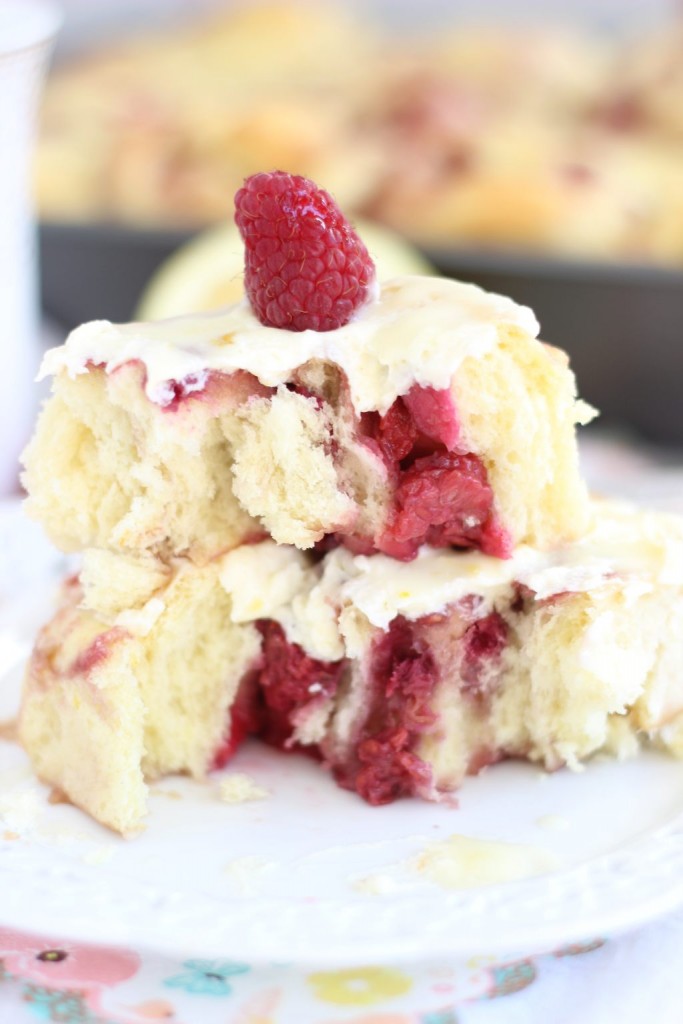 lemon raspberry sweet rolls with lemon mascarpone frosting 13