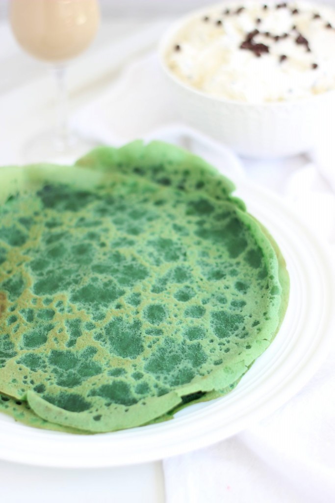 green velvet crepes with bailey's chocolate chip cheesecake filling 3