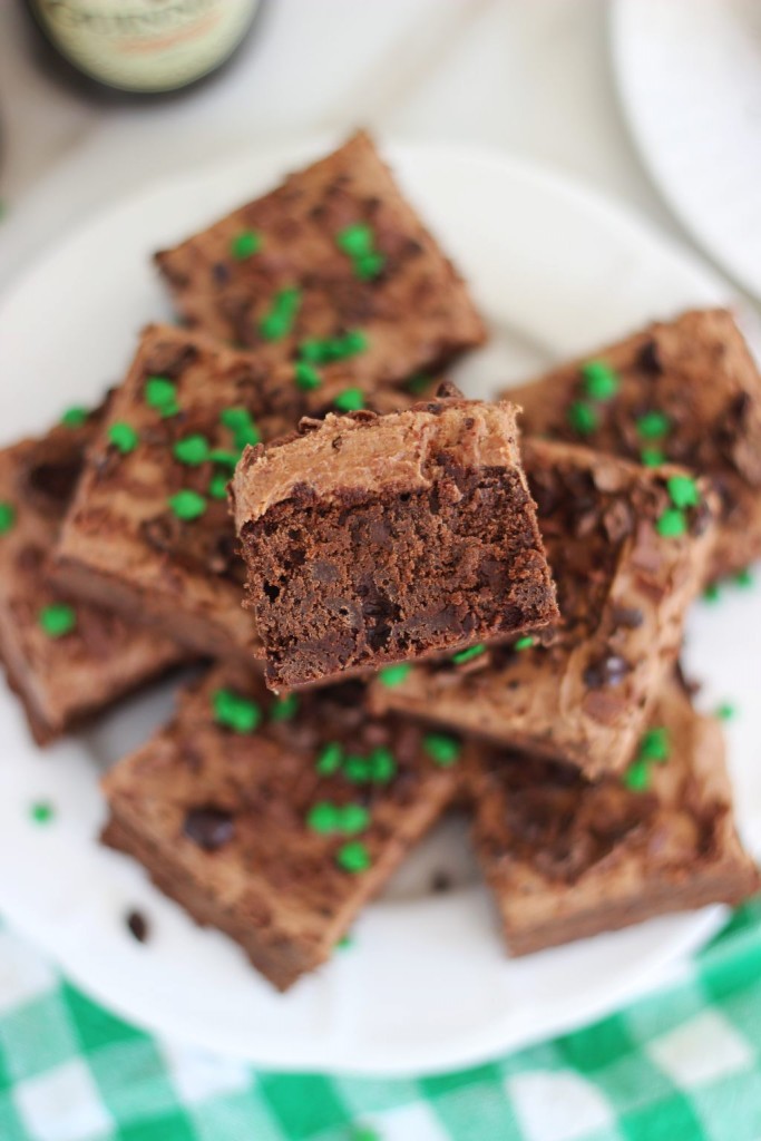 guinness brownies with mocha frosting 12