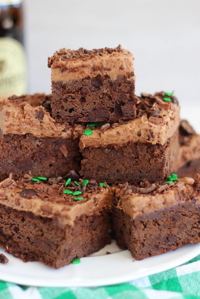 guinness brownies with mocha frosting 13