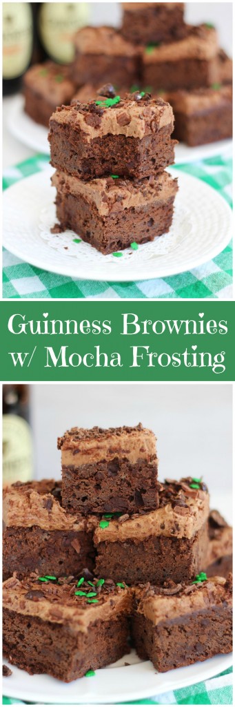 guinness brownies with mocha frosting pin