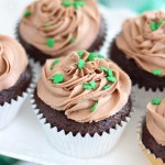 Guinness Chocolate Truffle Cupcakes with Bailey’s Frosting