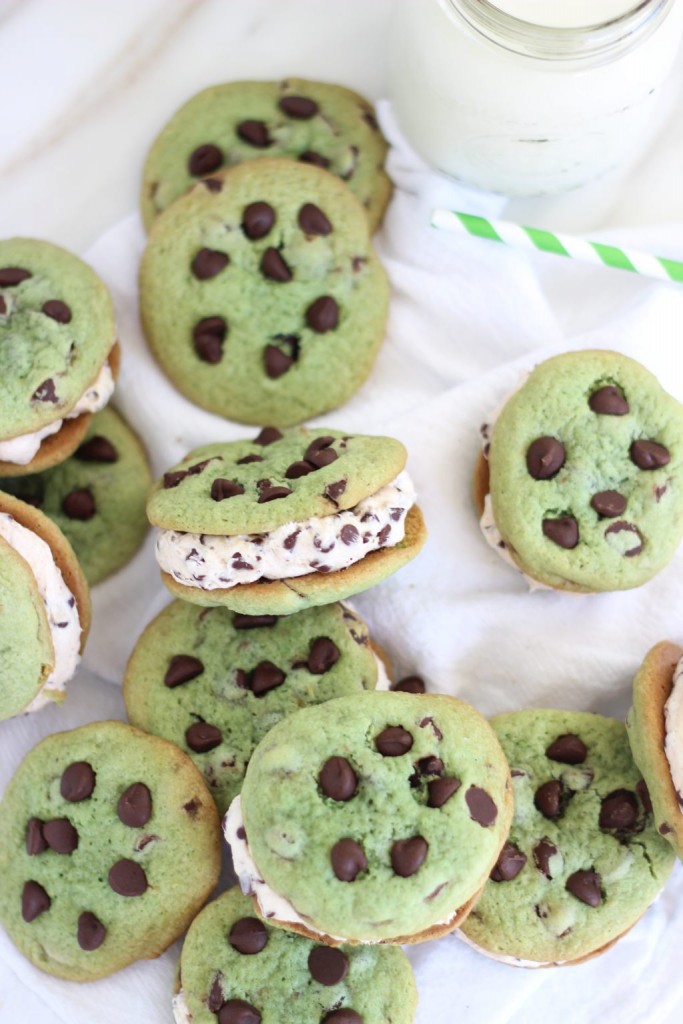 mint chocolate chip cookie sandwiches 11