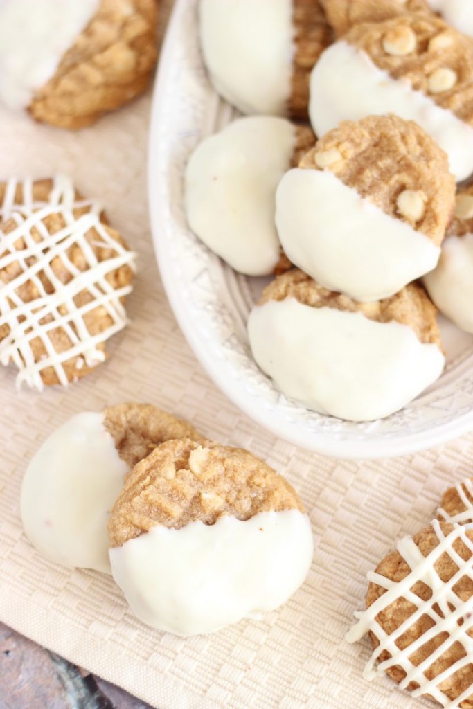 white chocolate dipped peanut butter cookies 15