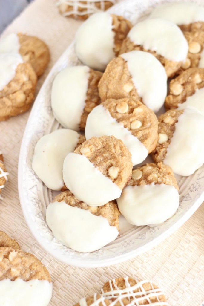 white chocolate dipped peanut butter cookies 16