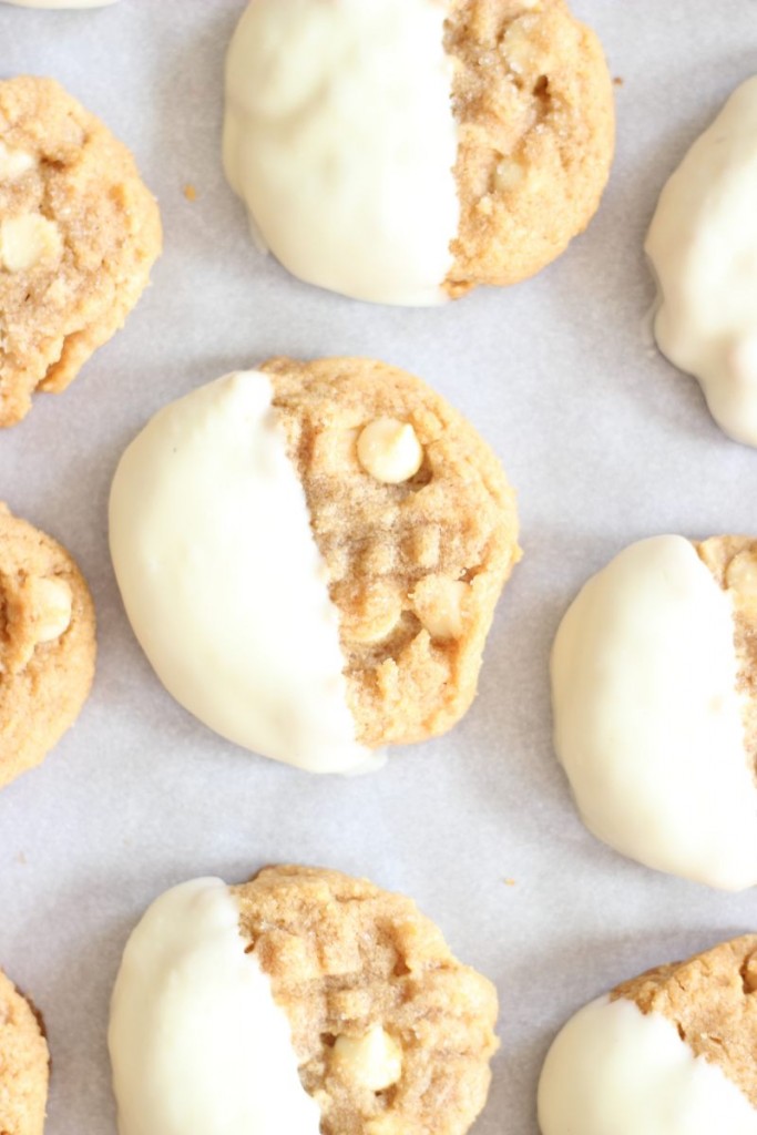 white chocolate dipped peanut butter cookies 5
